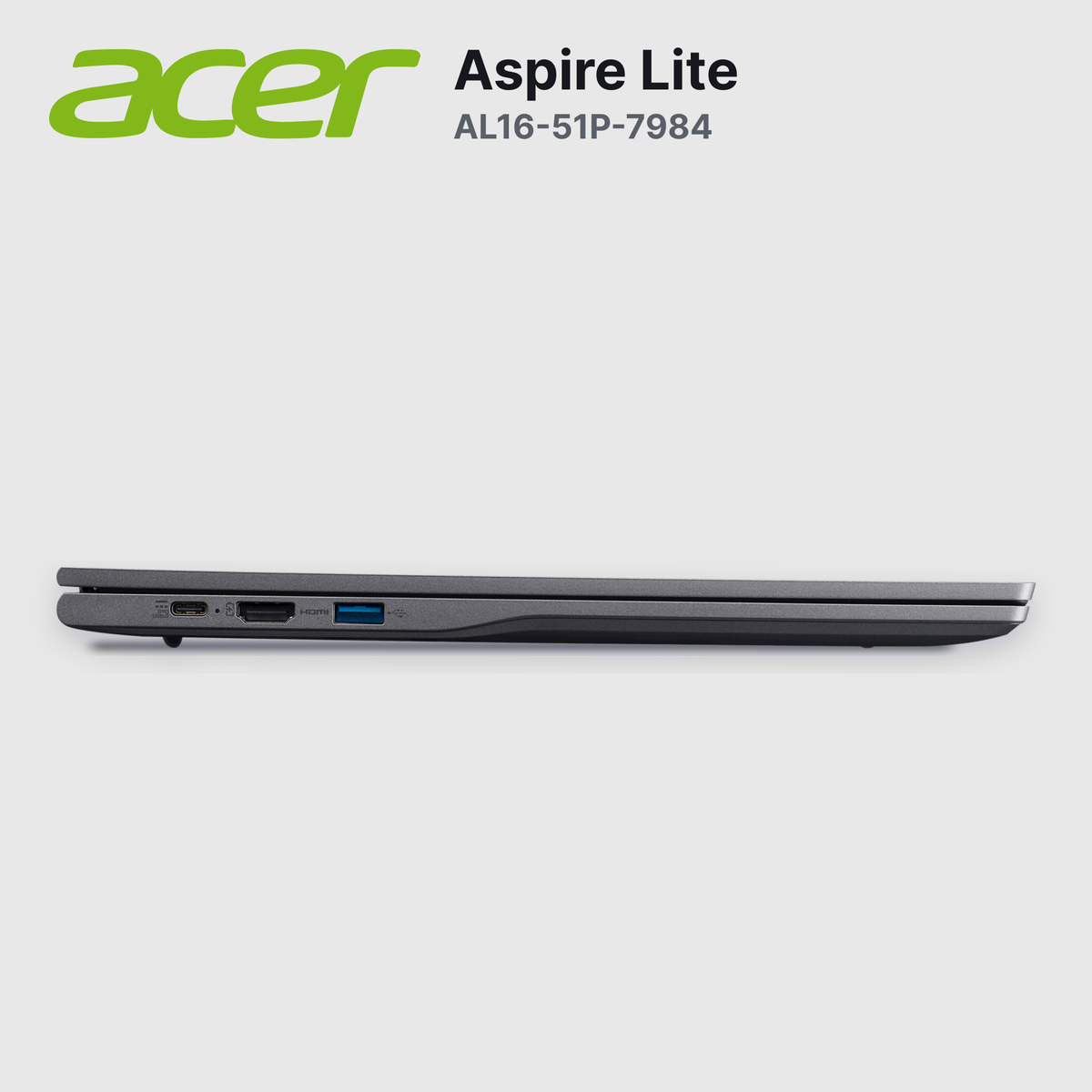 Laptop Acer Aspire Lite AL16-51P-7984 Core I7-1255U 16GB 512GB SSD 16" (NX.KX0AL.006)