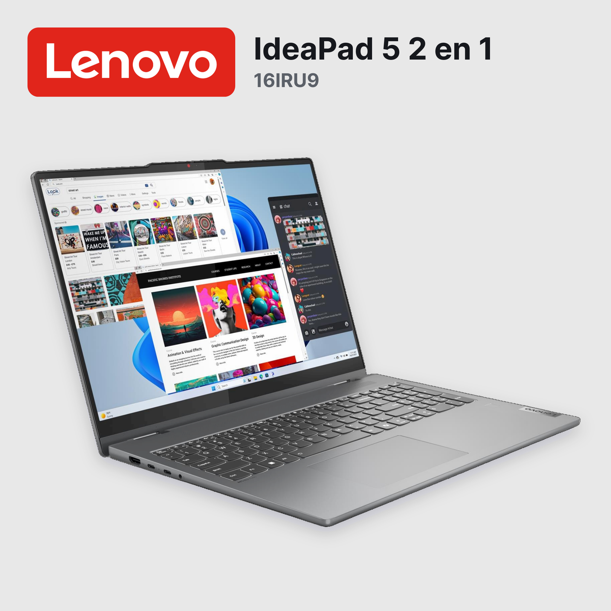 Laptop Lenovo IdeaPad 5 2 en 1 16IRU9 Core 5-120U 16GB 512GB SSD 16" (83DU004VUS)