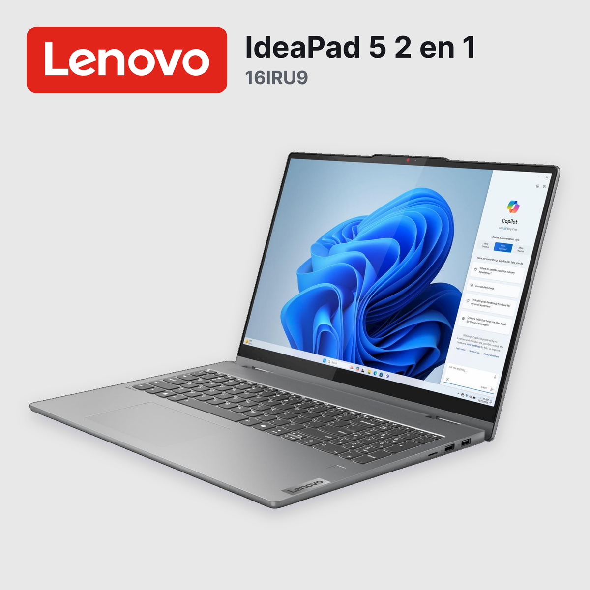 Laptop Lenovo IdeaPad 5 2 en 1 16IRU9 Core 5-120U 16GB 512GB SSD 16" (83DU004VUS)