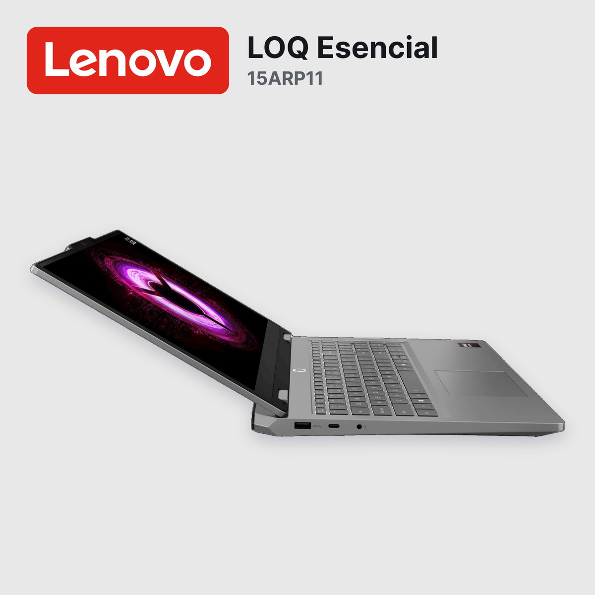 Laptop Lenovo LOQ Esencial 15ARP11 Ryzen 7-170 16GB 512GB SSD RTX 5050 15.6" (83VA001PUS)